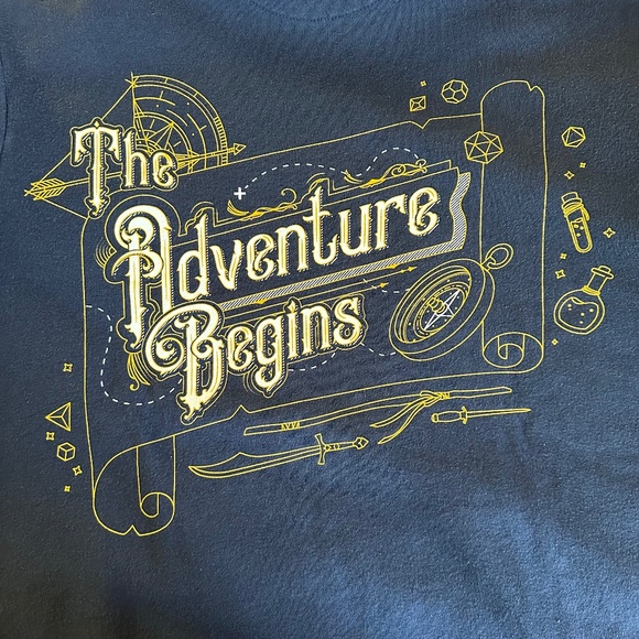 Navy Blue Critical Role ‘The Adventure Begins’ Full Zip Hoodie  - Unisex M - Picture 2 of 6